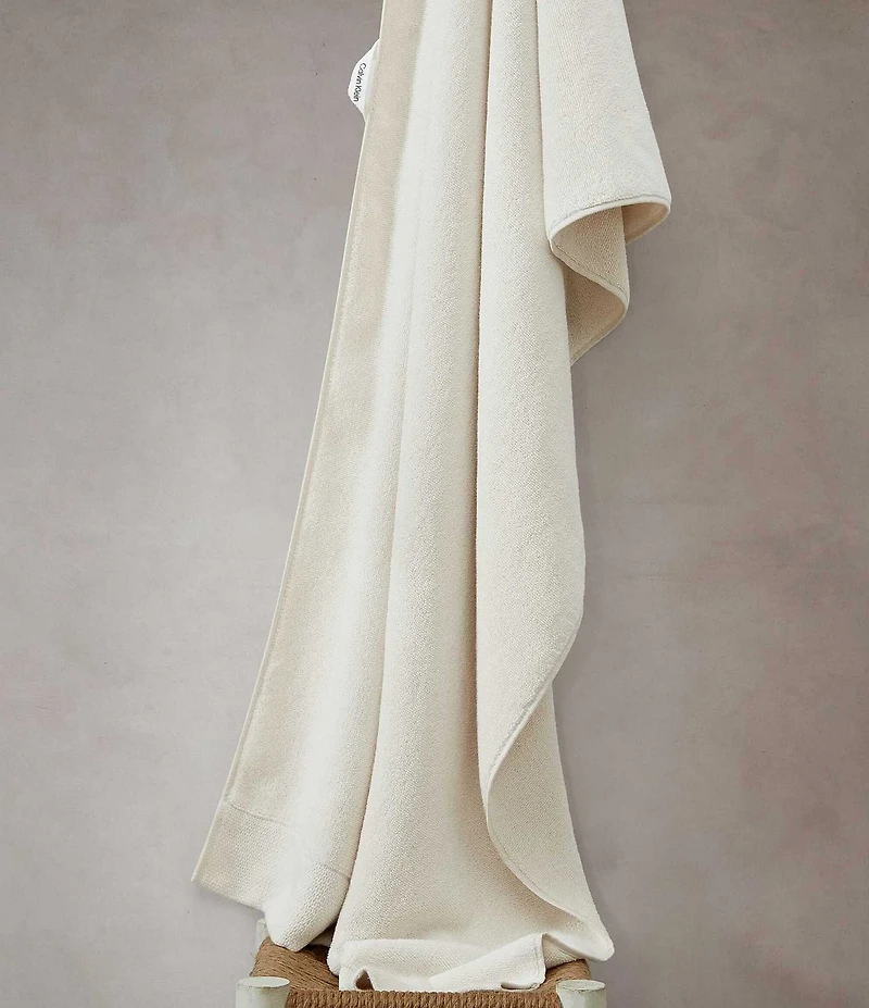 Calvin Klein Entwine Solid Cotton Terry 3-Piece Bath Towel Set