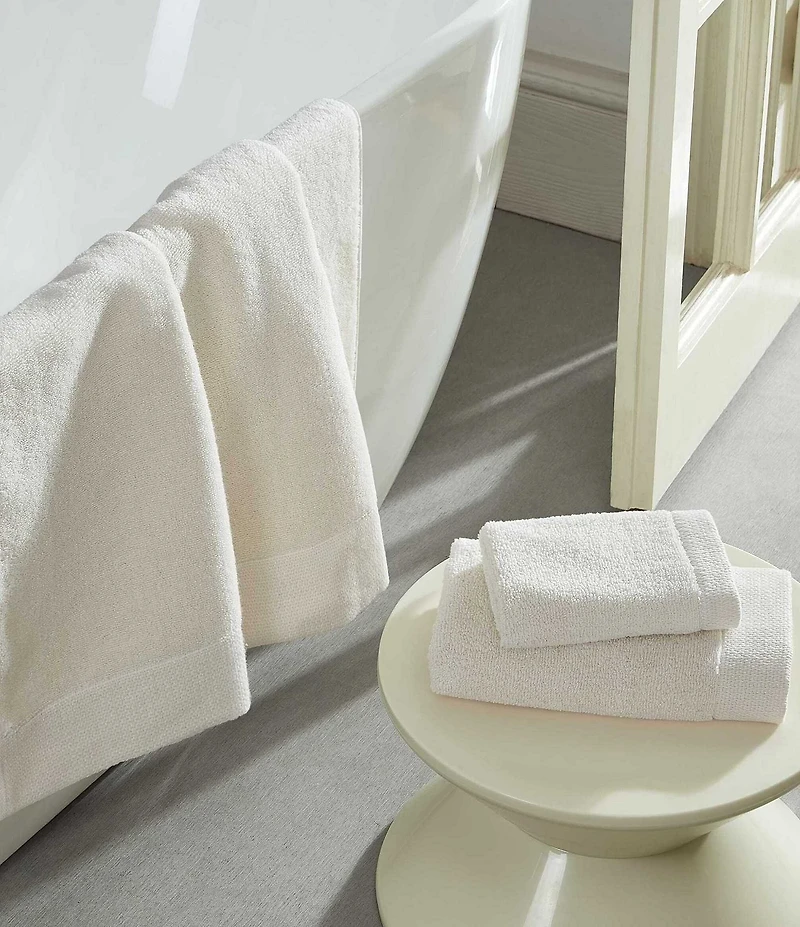 Calvin Klein Entwine Solid Cotton Terry 3-Piece Bath Towel Set