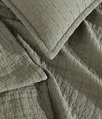 Calvin Klein Essential Garment Washed Cotton Jacquard Coverlet