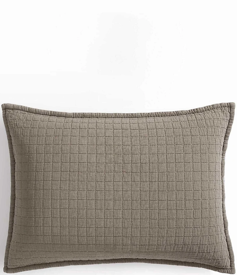 Calvin Klein Essential Garment Washed Cotton Jacquard Sham