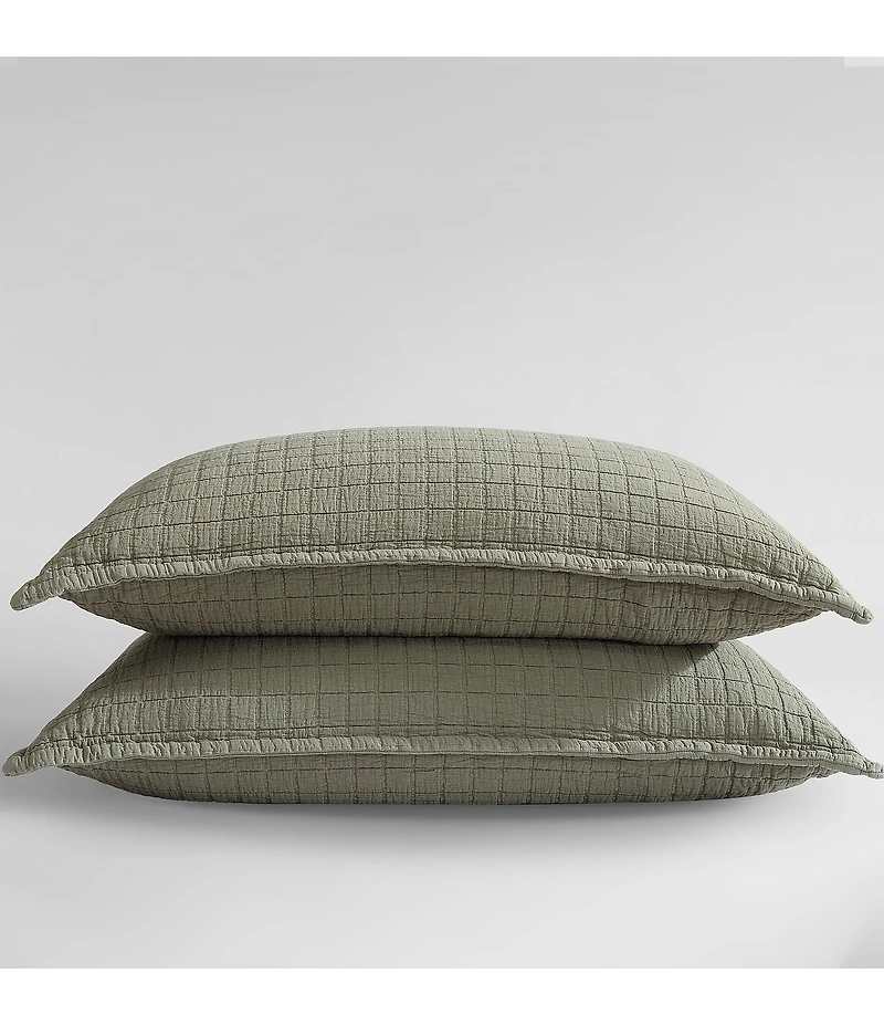 Calvin Klein Essential Garment Washed Cotton Jacquard Sham