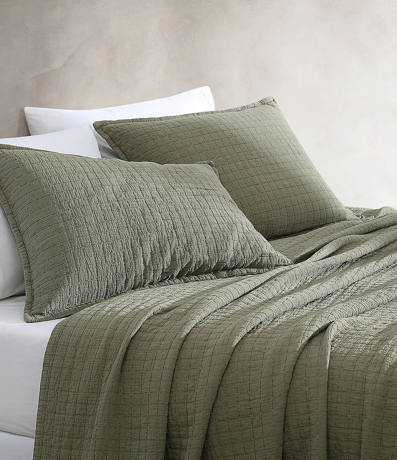 Calvin Klein Essential Garment Washed Cotton Jacquard Sham