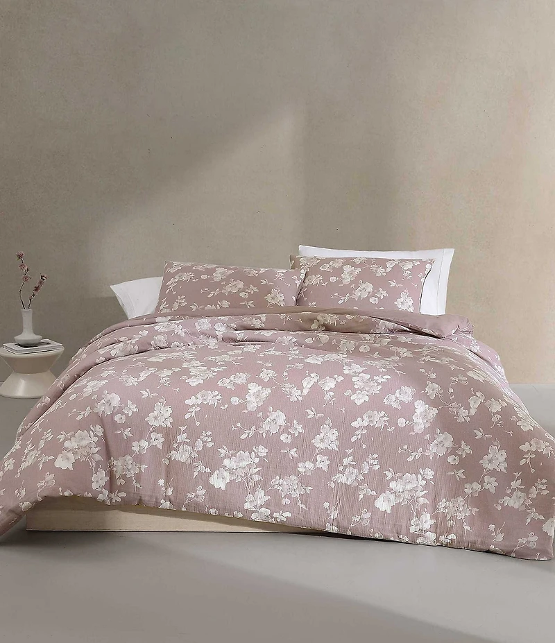 Calvin Klein Eternity Floral Cotton Gauze Duvet Cover Mini Set