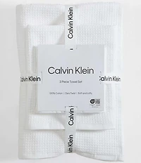 Calvin Klein Eternity Solid Cotton Terry 3 Piece Bath Towel Set