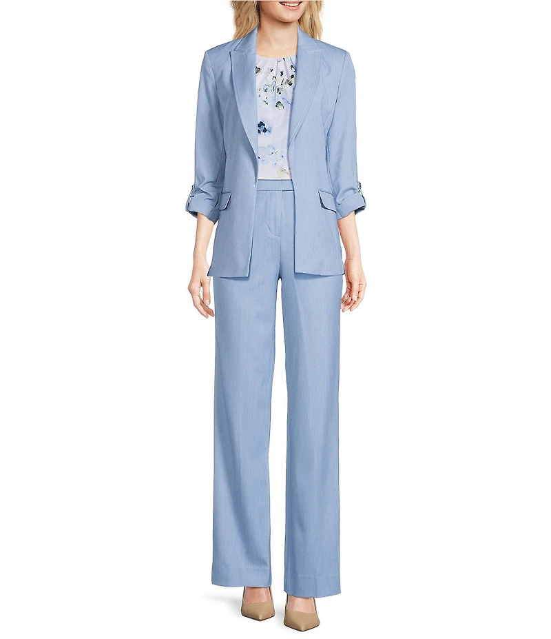 Calvin Klein Faux Denim 3/4 Sleeve Jacket