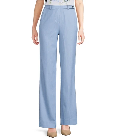 Calvin Klein Faux Denim Straight Pants