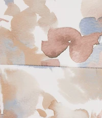 Calvin Klein Floral Print Crew Neck Sleeveless Fit and Flare Midi Dress
