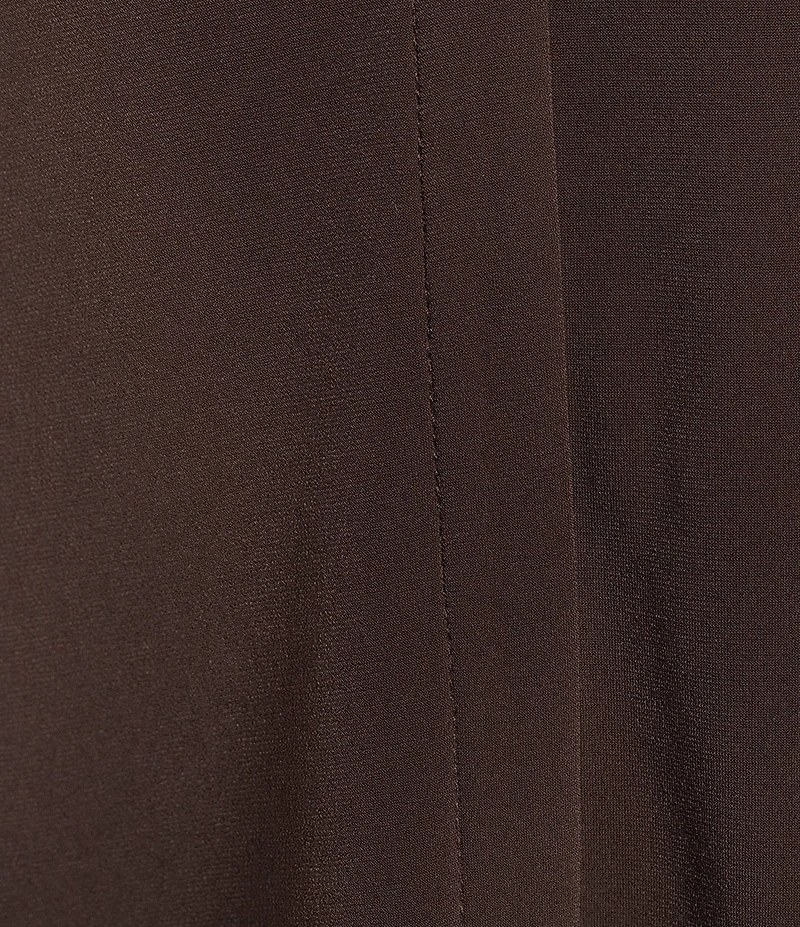 Calvin Klein Jersey Knit V-Neck Shoulder Pleat Sleeveless Top