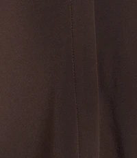 Calvin Klein Jersey Knit V-Neck Shoulder Pleat Sleeveless Top