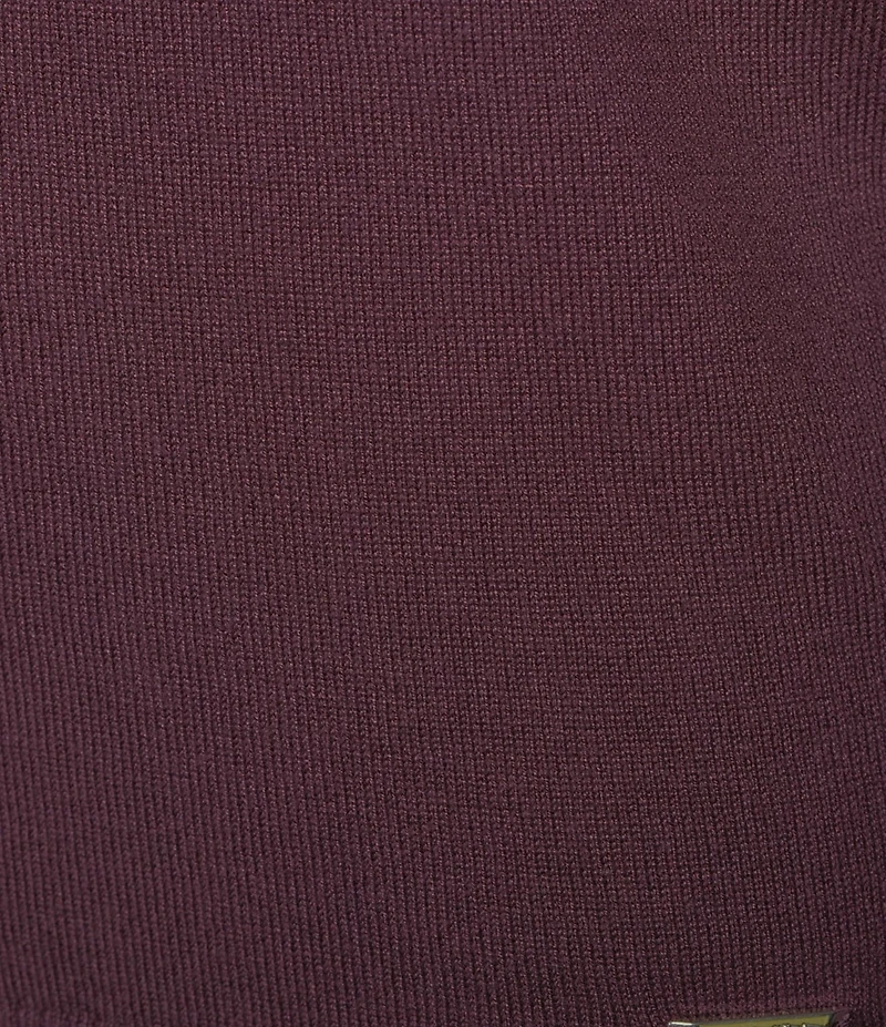Calvin Klein Knit Mock Neck Long Sleeve Top