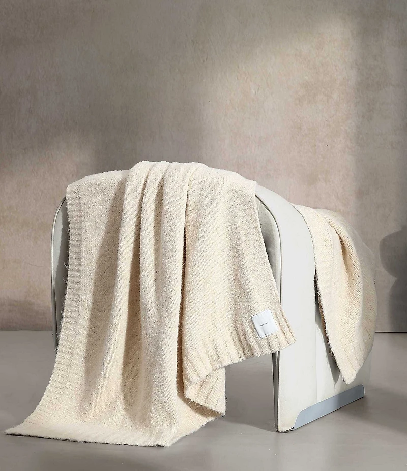Calvin Klein Knitted Throw Blanket