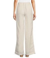 Calvin Klein Linen Blend Straight Leg Pants