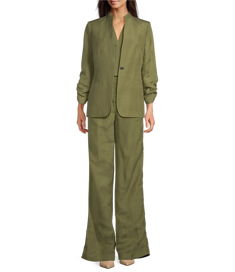 Calvin Klein Linen Blend Wide Leg Pants