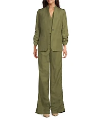 Calvin Klein Linen Blend Wide Leg Pants