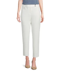 Calvin Klein Luxe Slim Fit Straight Leg Ankle Pants