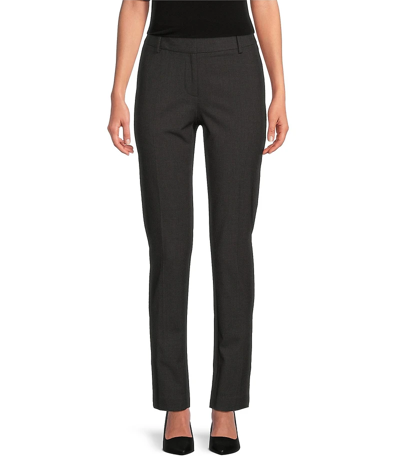 Calvin Klein Luxe Stretch Slim-Leg Pants