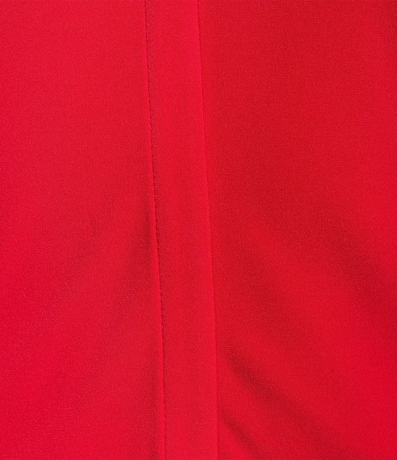 Calvin Klein Matte Jersey V-Neck Shoulder Pleat Sleeveless Top