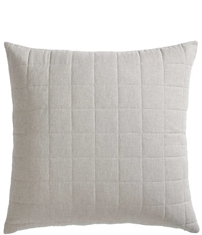 Calvin Klein Melange Cotton Flannel European Sham, Set of 2