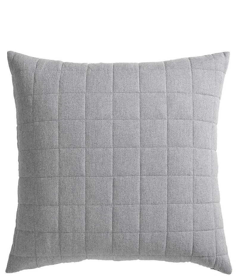 Calvin Klein Melange Cotton Flannel European Sham, Set of 2