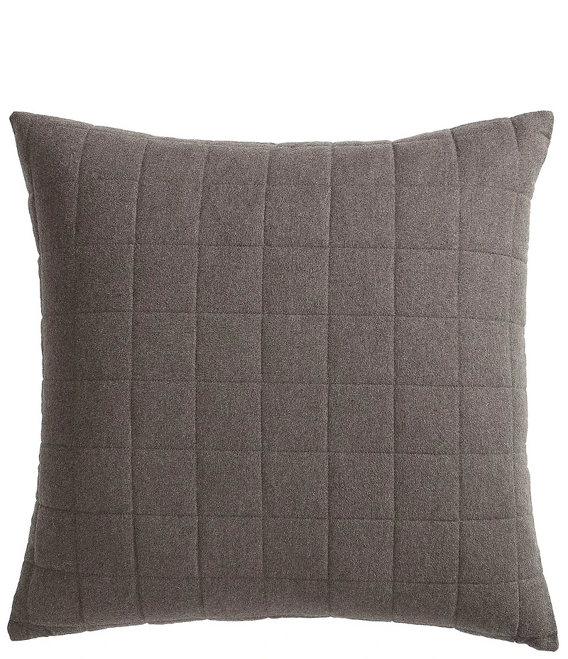 Calvin Klein Melange Cotton Flannel European Sham, Set of 2