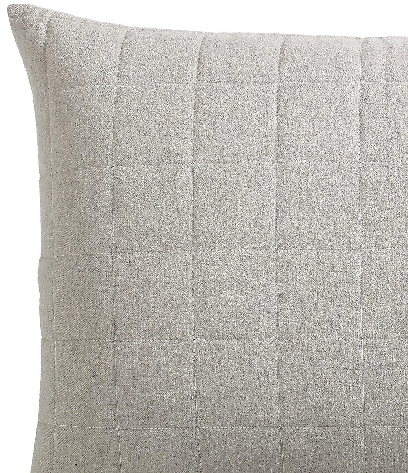 Calvin Klein Melange Cotton Flannel Pillow Sham, Set of 2