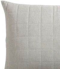 Calvin Klein Melange Cotton Flannel Pillow Sham, Set of 2