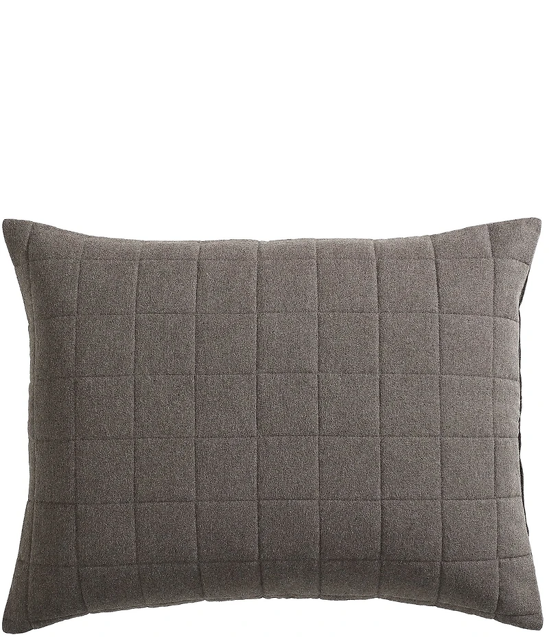 Calvin Klein Melange Cotton Flannel Pillow Sham, Set of 2