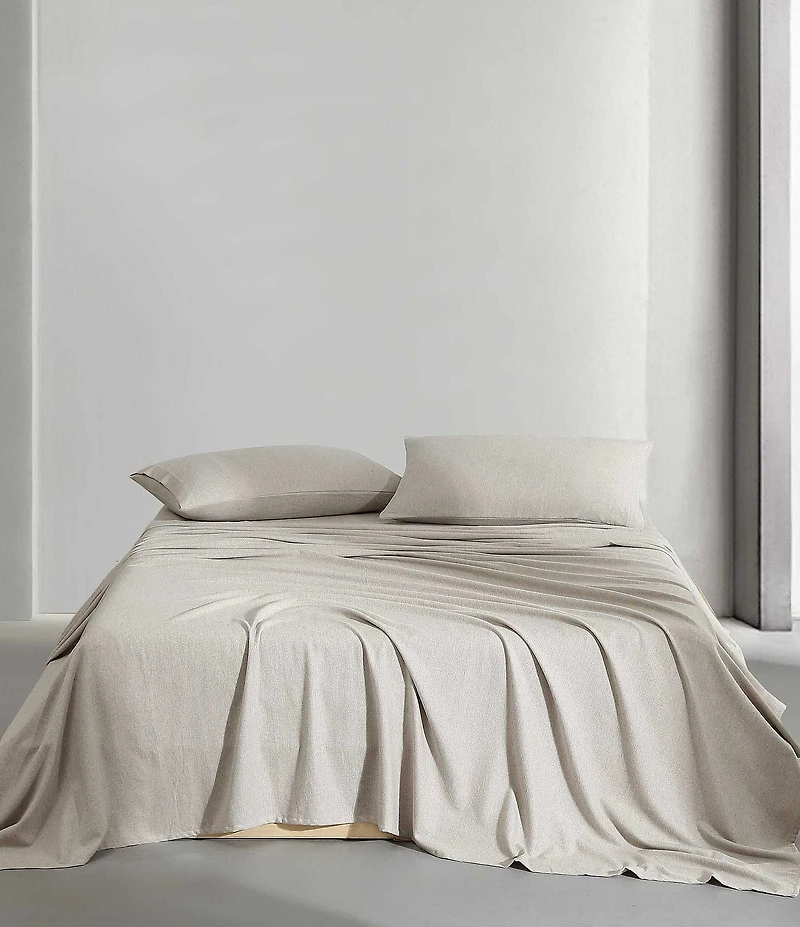 Calvin Klein Melange Flannel Sheet Set