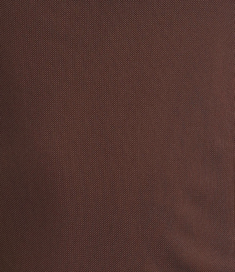 Calvin Klein Mesh Knit Mock Neck Sleeveless Fitted Top