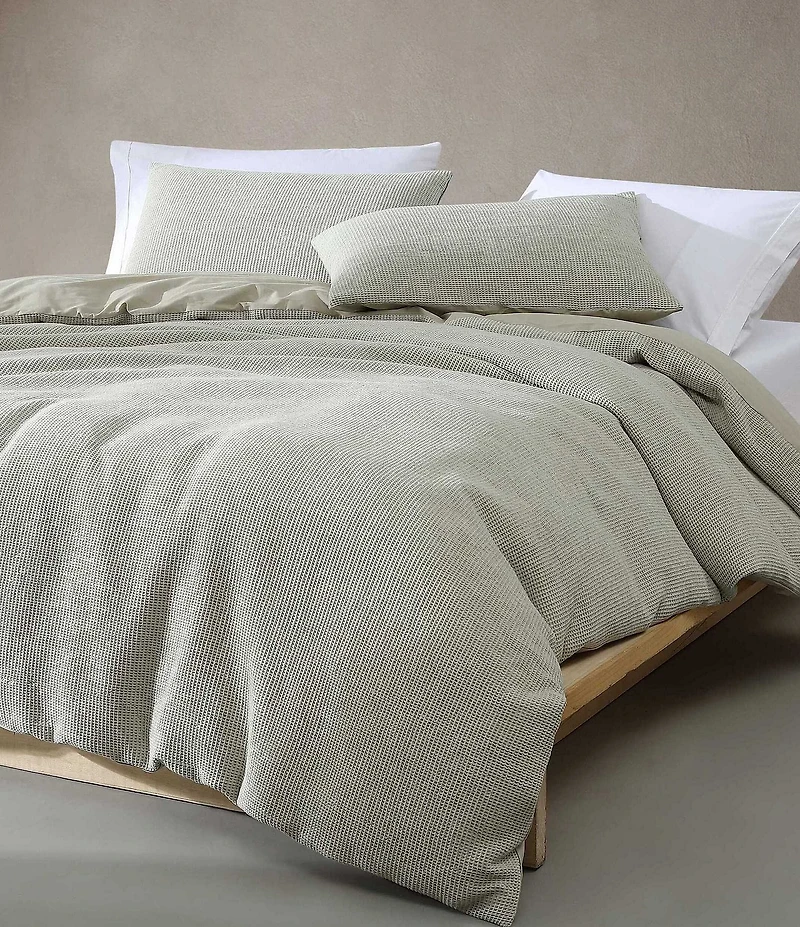 Calvin Klein Micro Waffle Melange Duvet Cover Mini Set