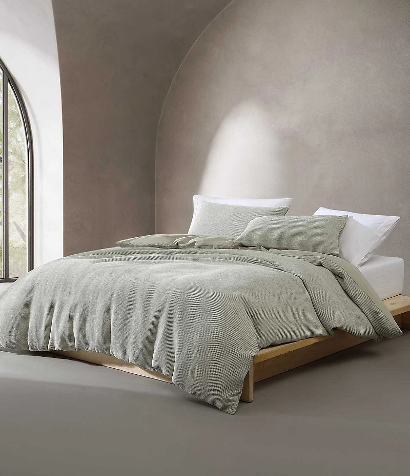 Calvin Klein Micro Waffle Melange Duvet Cover Mini Set