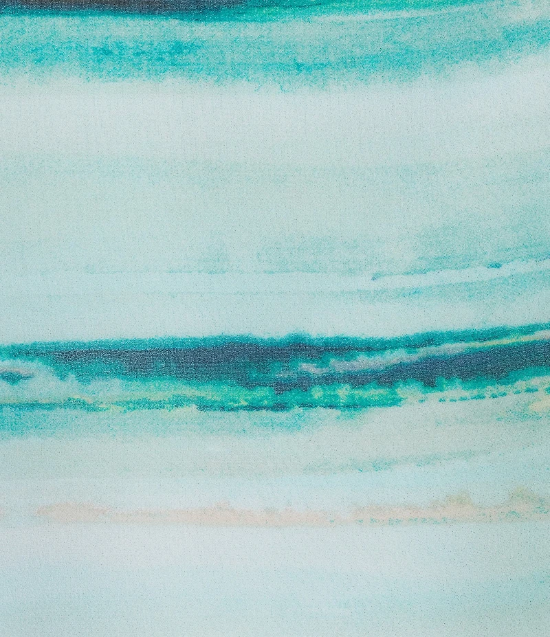 Calvin Klein Mixed Media Crew Neck Long Sleeve Tie Front Blouse