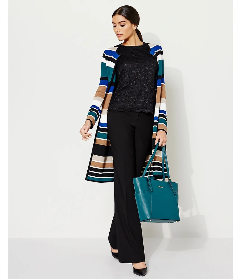 Calvin Klein Mid Rise Modern Fit Straight Leg Pants