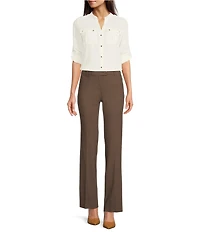 Calvin Klein Mid Rise Modern Fit Straight Leg Pants