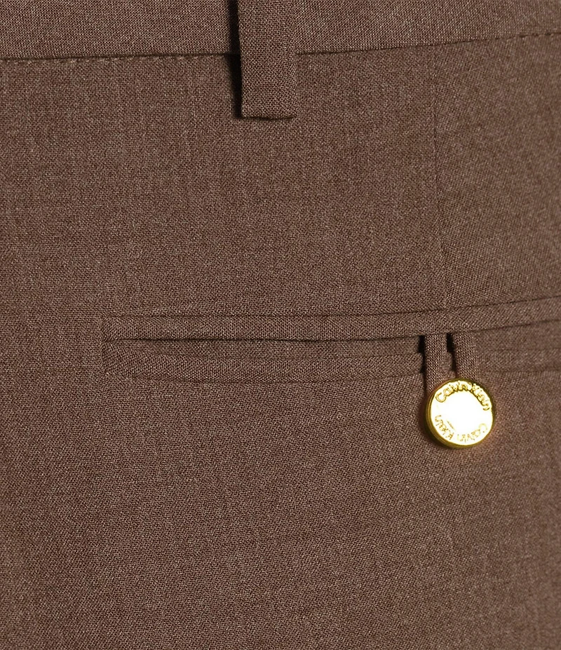Calvin Klein Mid Rise Modern Fit Straight Leg Pants