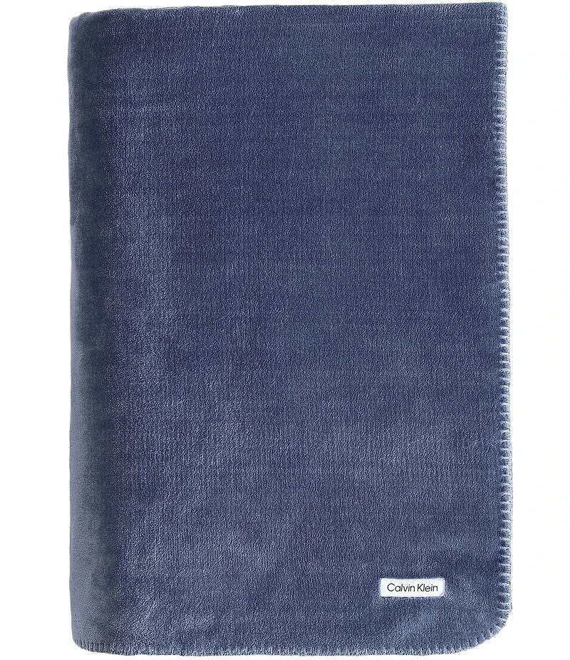 Calvin Klein Modern Lush Reversible Bed Blanket