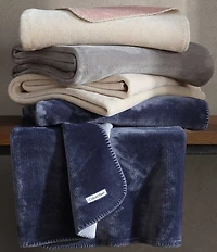 Calvin Klein Modern Lush Reversible Solid Throw Blanket