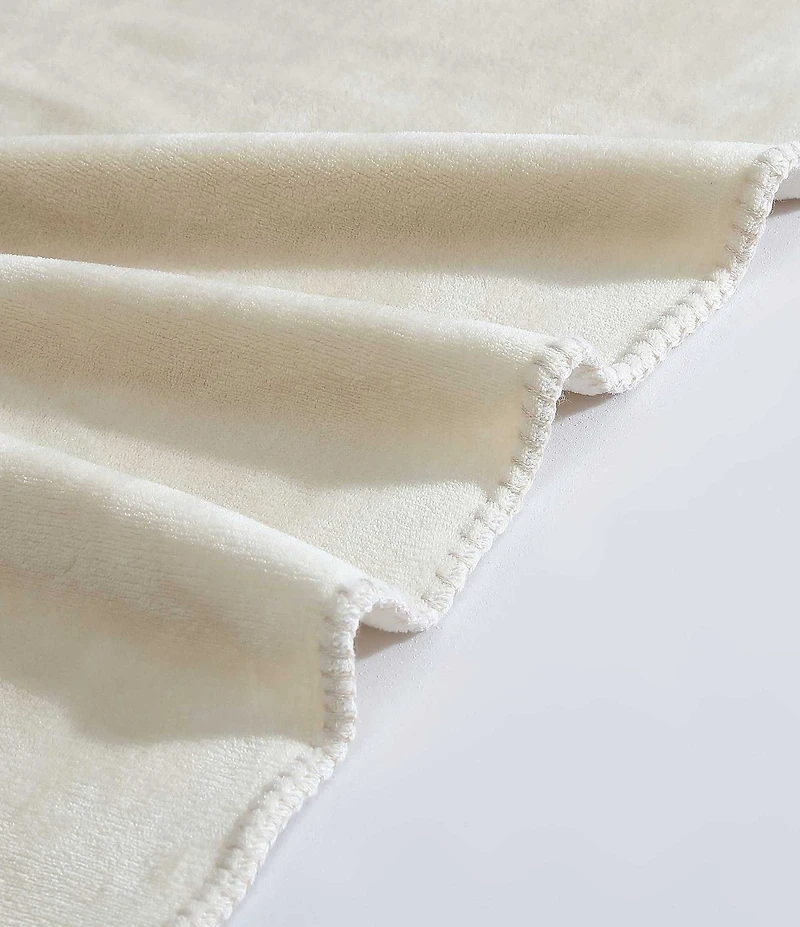 Calvin Klein Modern Lush Reversible Solid Throw Blanket