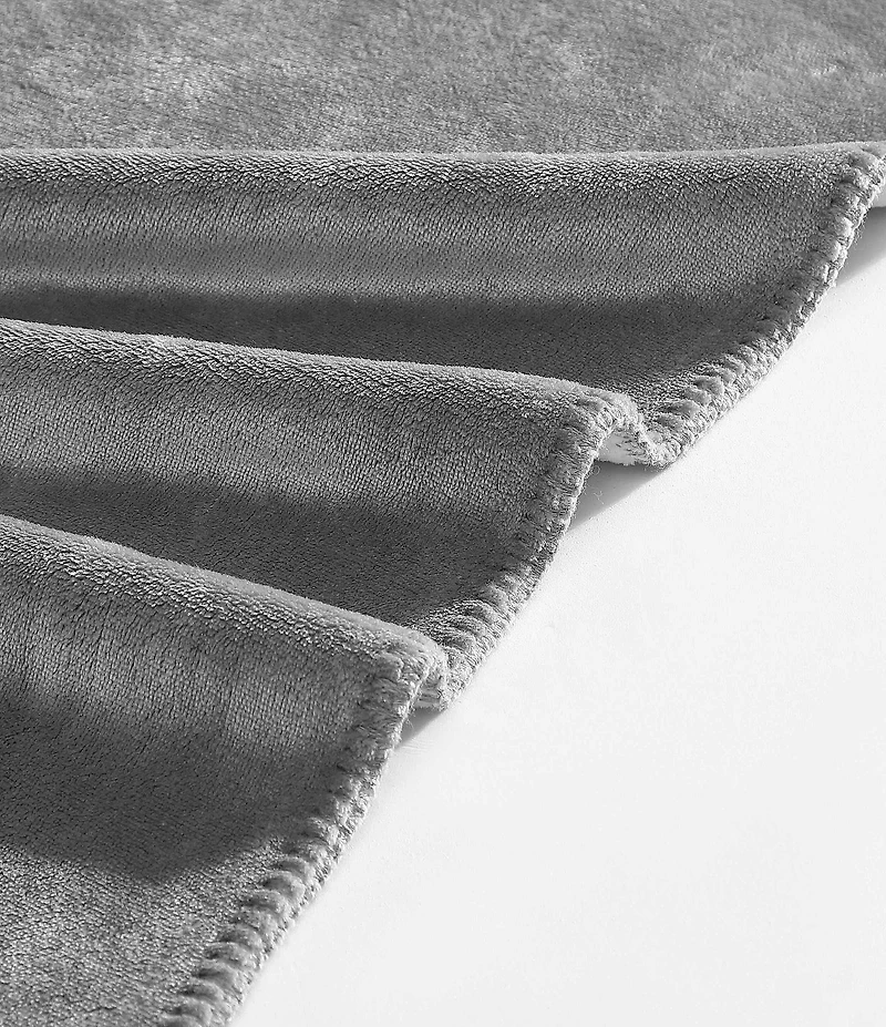 Calvin Klein Modern Lush Reversible Solid Throw Blanket