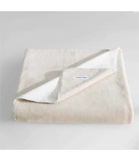 Calvin Klein Modern Lush Reversible Solid Throw Blanket