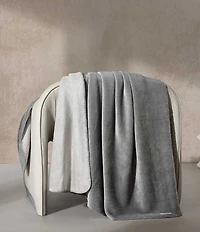 Calvin Klein Modern Lush Reversible Solid Throw Blanket