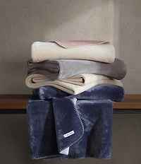 Calvin Klein Modern Lush Reversible Solid Throw Blanket
