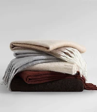Calvin Klein Mohair Solid Throw Blanket, 70#double; x 50#double;
