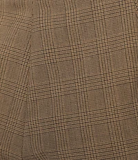 Calvin Klein Novelty Check Pleat Front Wide Leg Pants