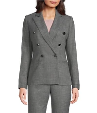 Calvin Klein Novelty Peak Lapel Double Breasted Jacket