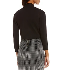 Calvin Klein Open Front 3/4 Sleeve Shrug