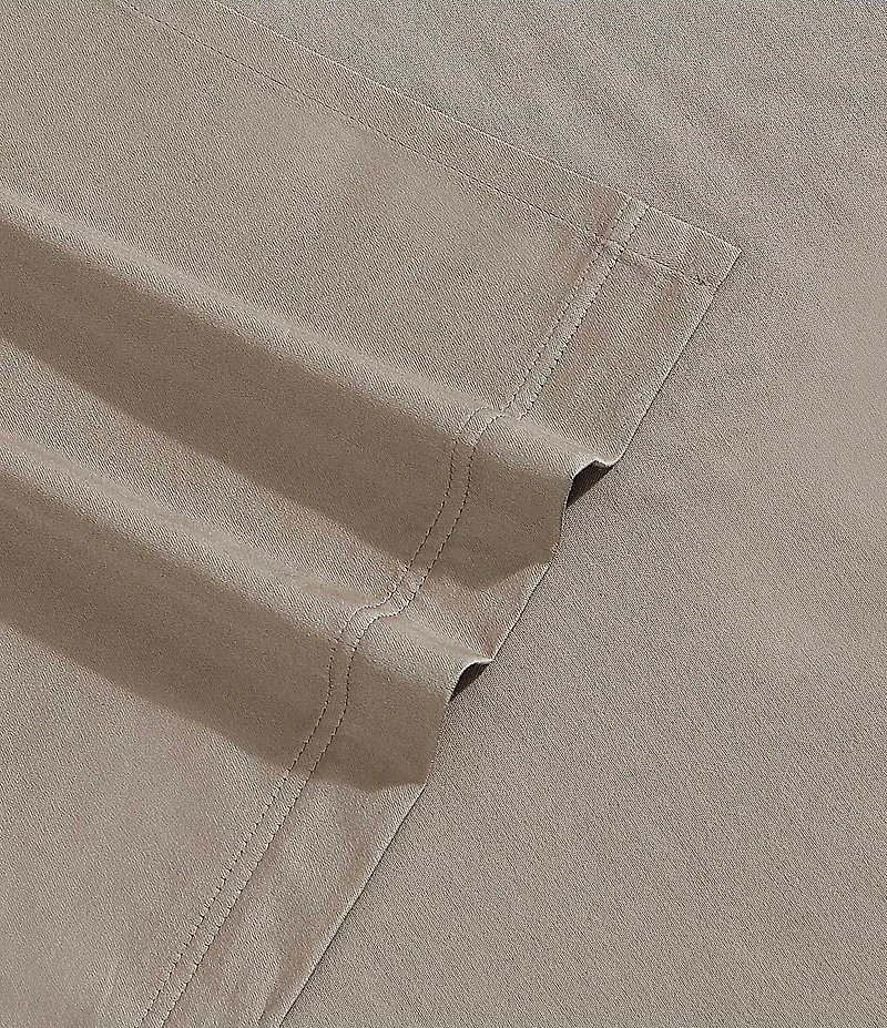 Calvin Klein Organic Earth Solid Cotton Sateen Sheet Set