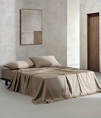 Calvin Klein Organic Earth Solid Cotton Sateen Sheet Set