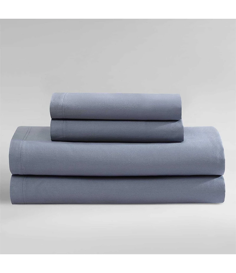 Calvin Klein Organic Earth Solid Cotton Sateen Sheet Set