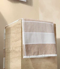Calvin Klein Outdoor Collection Blocked Striped Cotton 2-Piece Beach Towel Set